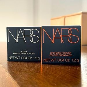NARS blush (orgasm) & bronzing powder (laguna) travel size duo - new in box